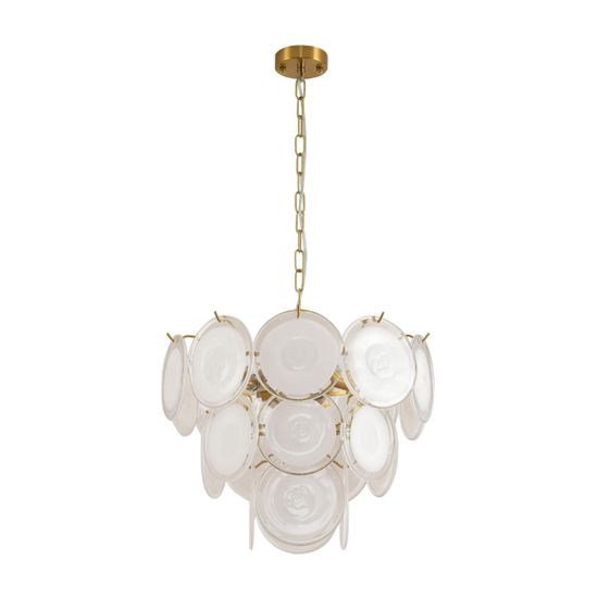 8320/5 MODERNI LN26 137 латунь/белый, металл/стекло Люстра E14 5*40W 220V CHIPSY