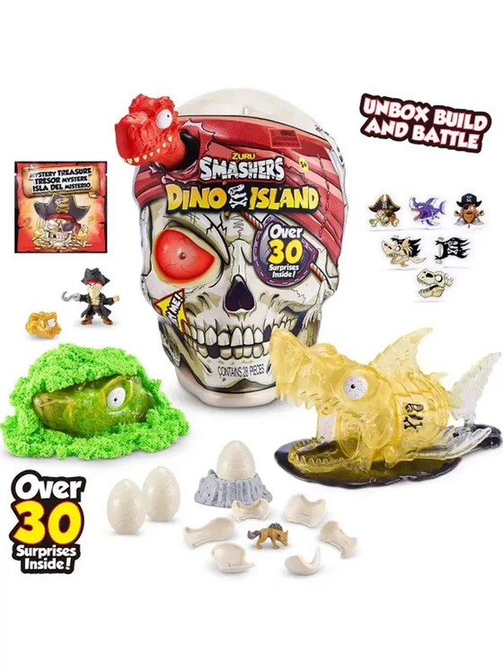 Набор игрушка сюрприз Smashers Dino Island фигурка динозавра