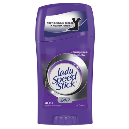 БОНУС Дезодорант антиперспирант Lady Speed Stick стик Невидимая защита 45 гр