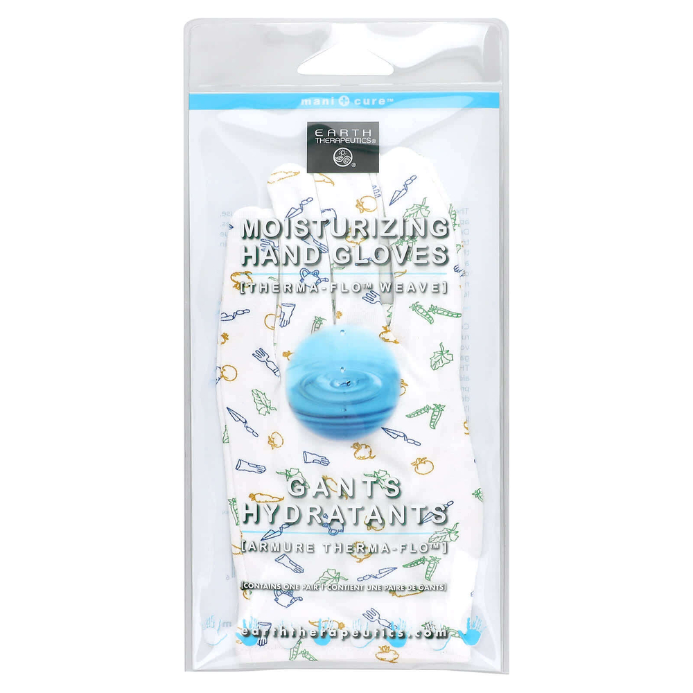 Earth Therapeutics, Увлажняющие перчатки для рук, 1 пара