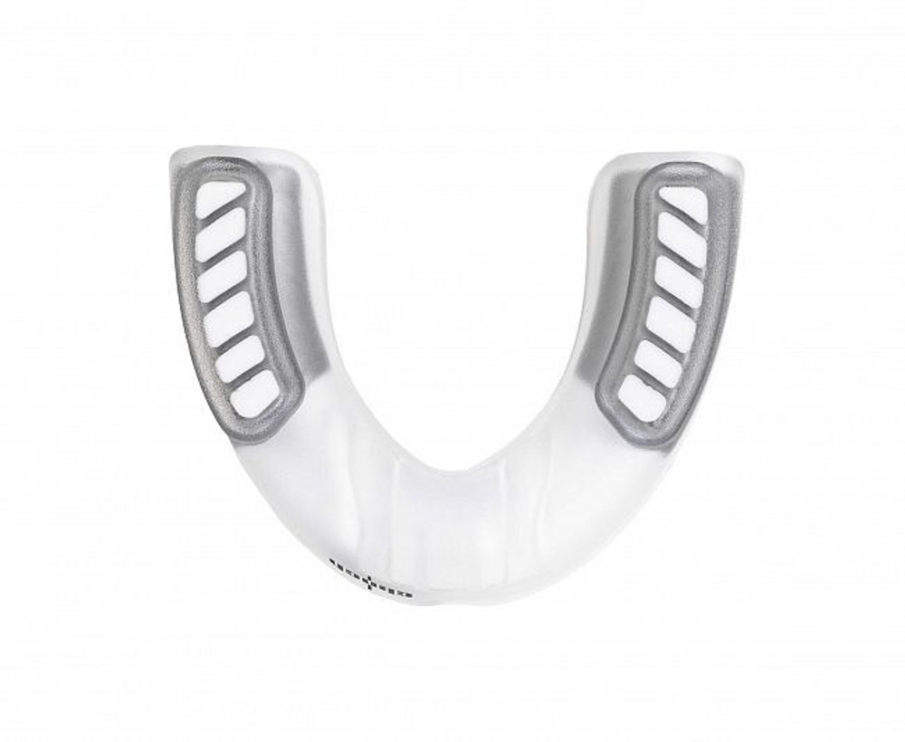 Капа одночелюстная Clinch Contender Triple Layer Mouthguard бело-серебристая C513