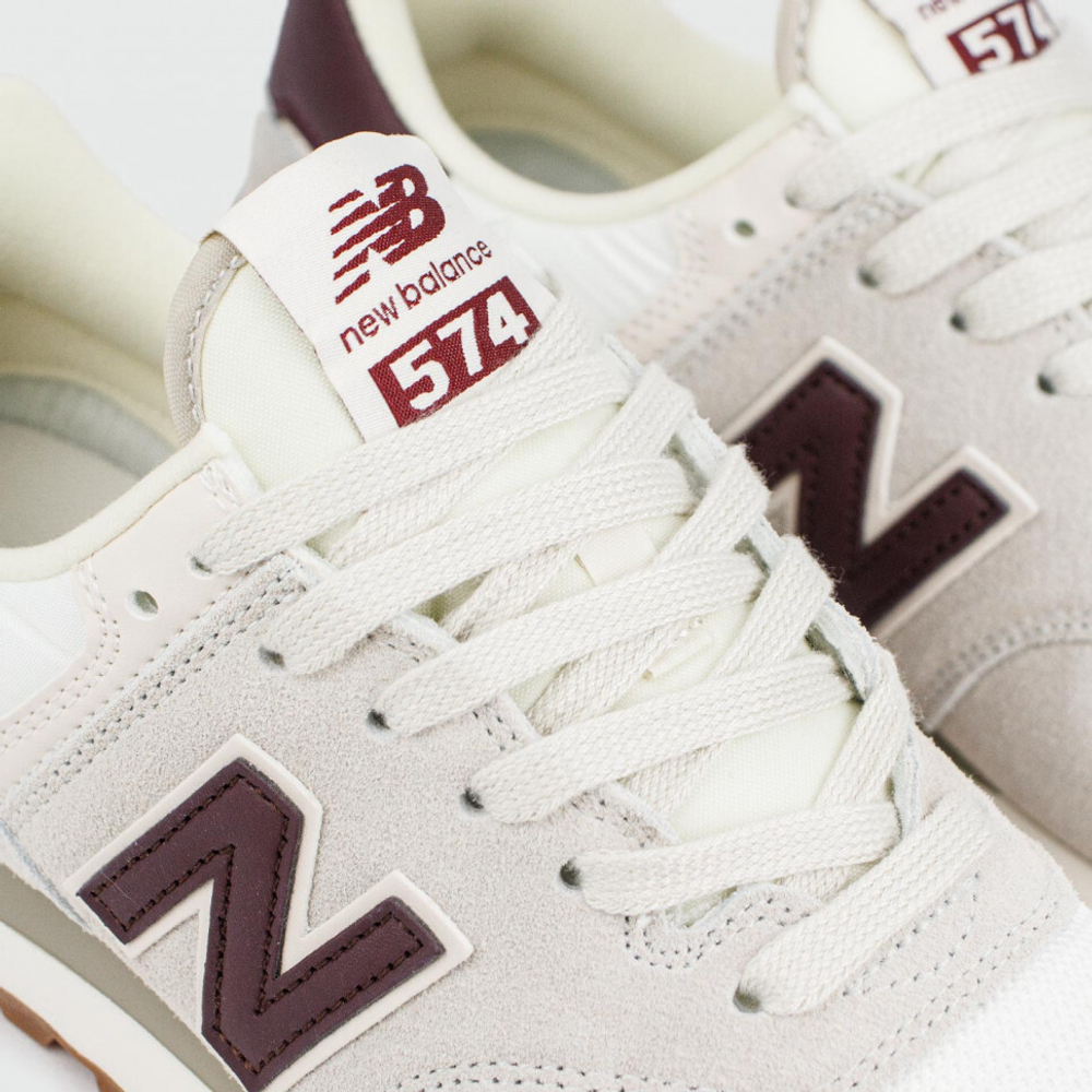 кроссовки New Balance 574 Beige White Wmns