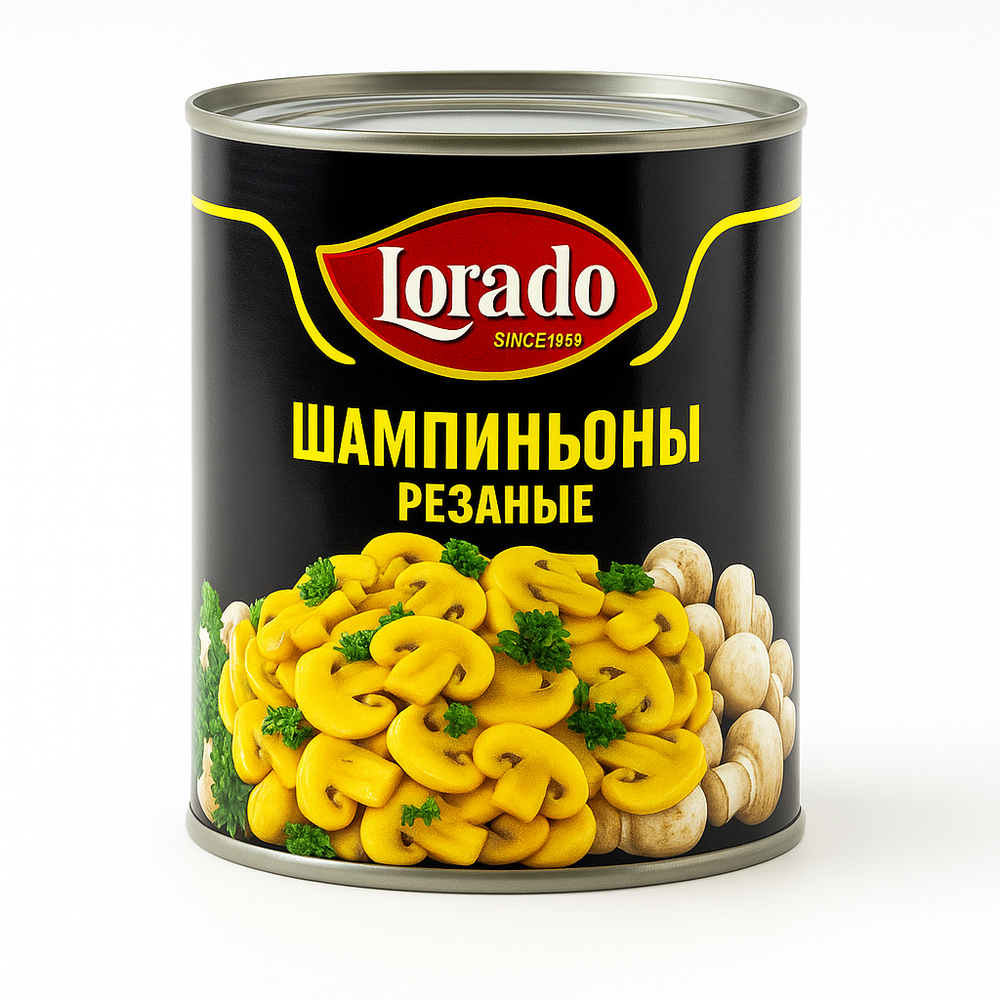 Шампиньоны резаные Lorado 400 гр
