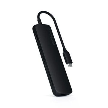 USB-C адаптер Satechi Type-C Slim Multiport с Ethernet Adapter черный (ST-UCSMA3K)