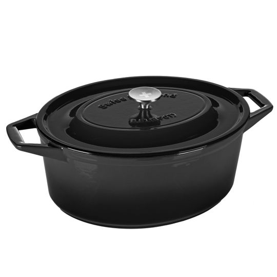 Чугунная кастрюля Swiss Diamond PC 1329CBK