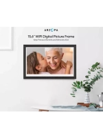 Цифровая фоторамка Arzopa Wi-Fi, 15,6-дюймовый сенсорный экран IPS, разрешение 1920x1080