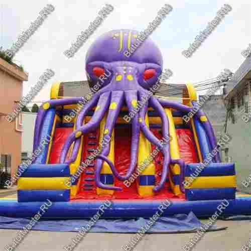 Надувная горка "Мега-осьминог"