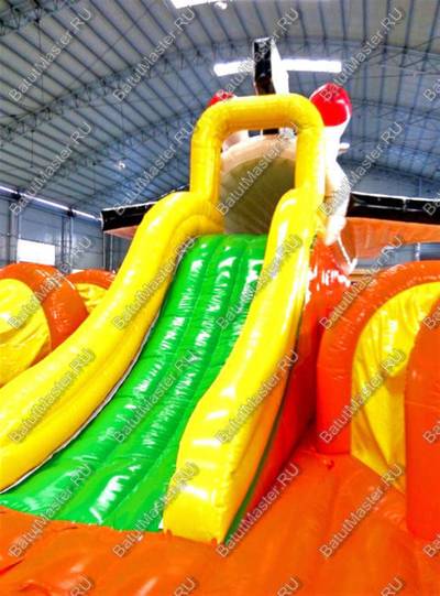 Коммерческий надувной батут "Ракета" 30*20*8 м