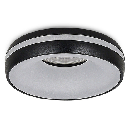 Donel, св-к встроенный, цвет ЧЕРНЫЙ, D95xH38мм, под лампу GU10, IP20, серия: DN02