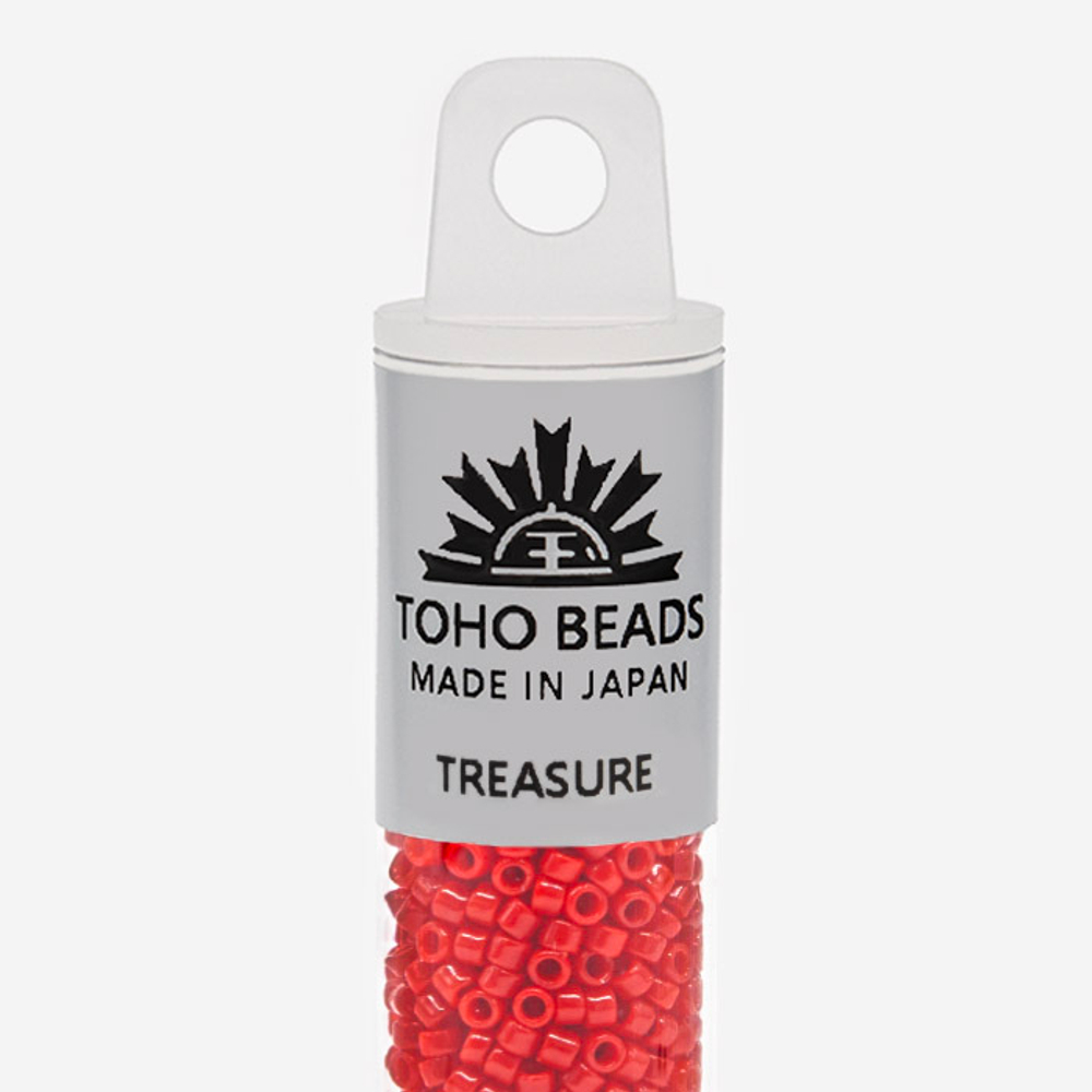 Японский бисер TOHO Treasure (№45A), непрозрачный глянцевый