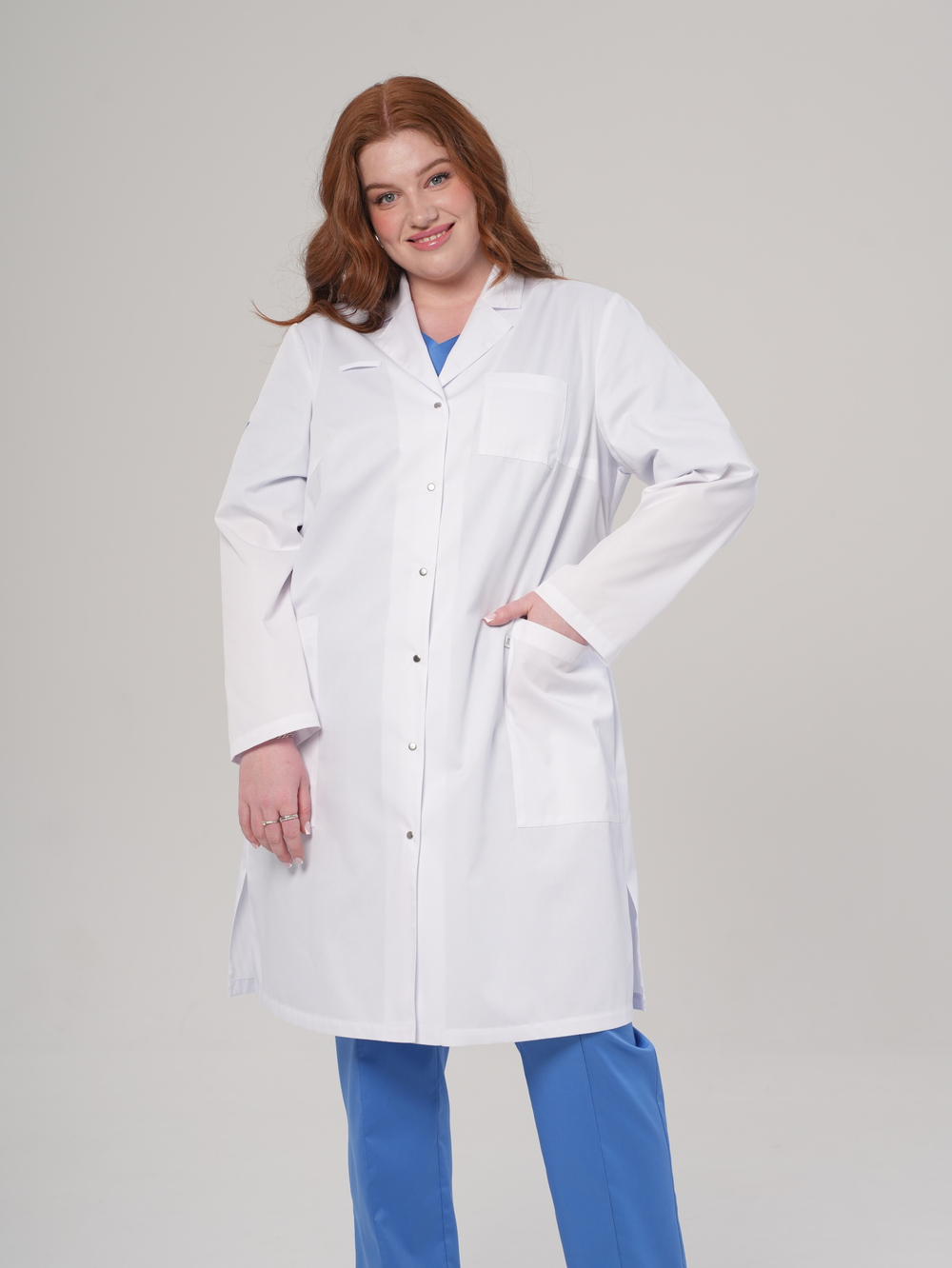 Халат медицинский женский | Х-203 кб с вышивкой панацея