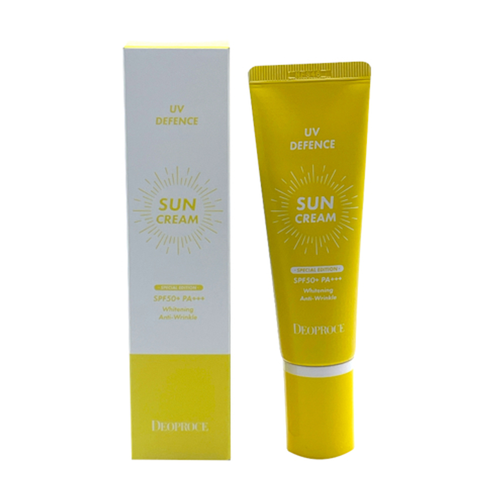DEOPROCE UV DEFFENCE SUN CREAM SPF50+ PA+++ SPECIAL EDITION Солнцезащитный крем для лица 50мл