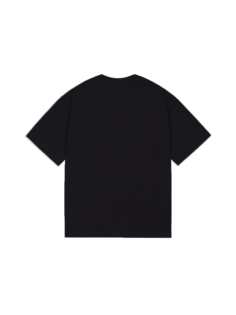 Футболка оверсайз (черный) 270 гр