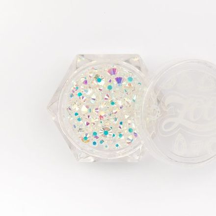 Zoo nail Стразы стеклянные прозрачные (микс размеров), 200шт