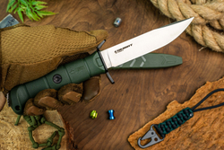 Тактический нож Combat VG-10 (Cryo) Convex Satin Olive