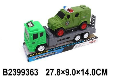 Автовоз ин. 27см +машина, ПК XT714-40