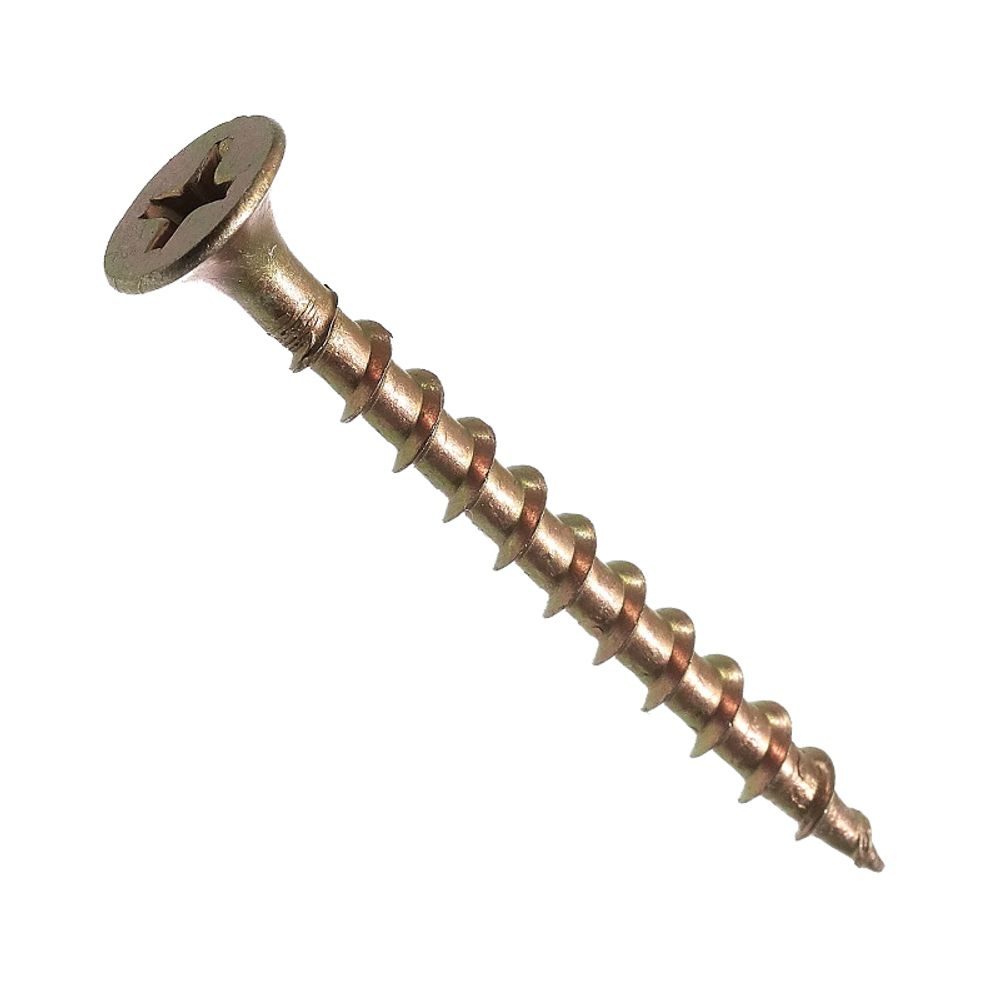Саморез для крепления ГКЛ к дереву, желтый цинк 4,2х75