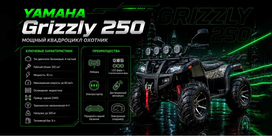 Yamaha Grizzly 250 Охотник