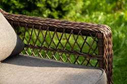 "Гранд Латте" лаунж-зона из искусственного ротанга, цвет коричневый