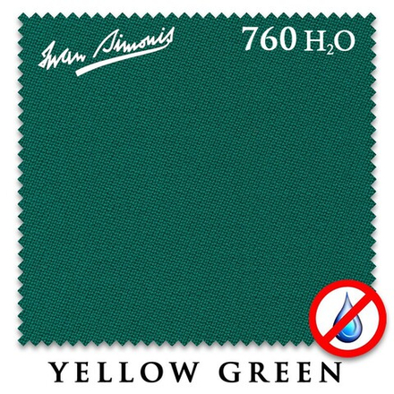 Сукно "Iwan Simonis 760" H2O 195см Yellow Green