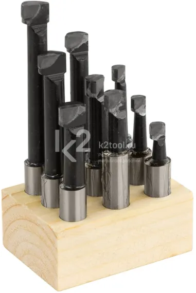 Набор резцов к расточной головке F1-12, 9 шт.