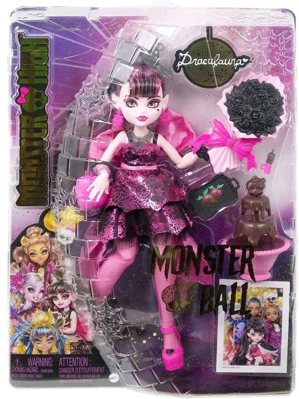 Кукла Монстер Хай Дракулаура Monster Ball HNF68