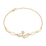 Браслет из лимонного золота c натуральным топазом white Артикул: 05-0747-00-201-1121