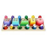 Развивающая игрушка 3 в 1 деревянная (2 вида сортер, рыбалка), коробка C-41640