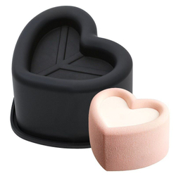 Силиконовая форма для муссовых бенто тортов «Сердечко»