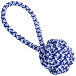 Игрушка - канат для собак мелких и средних пород «НЕСКУЧАЙКА», цвет синий, 18см / 75гр (лейбл)✦