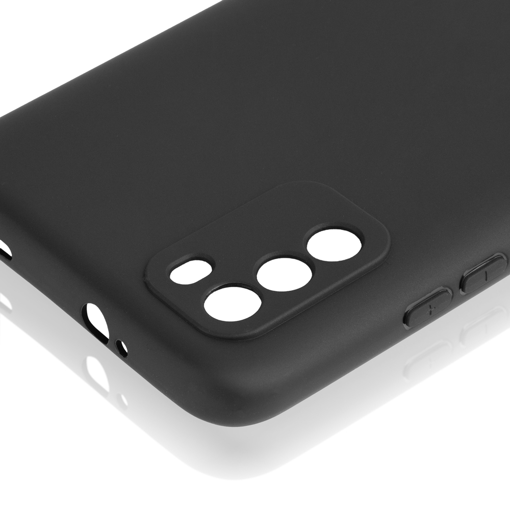 Чехол ROSCO для Poco M3 оптом (арт. XM-PM3-COLOURFUL-BLACK)