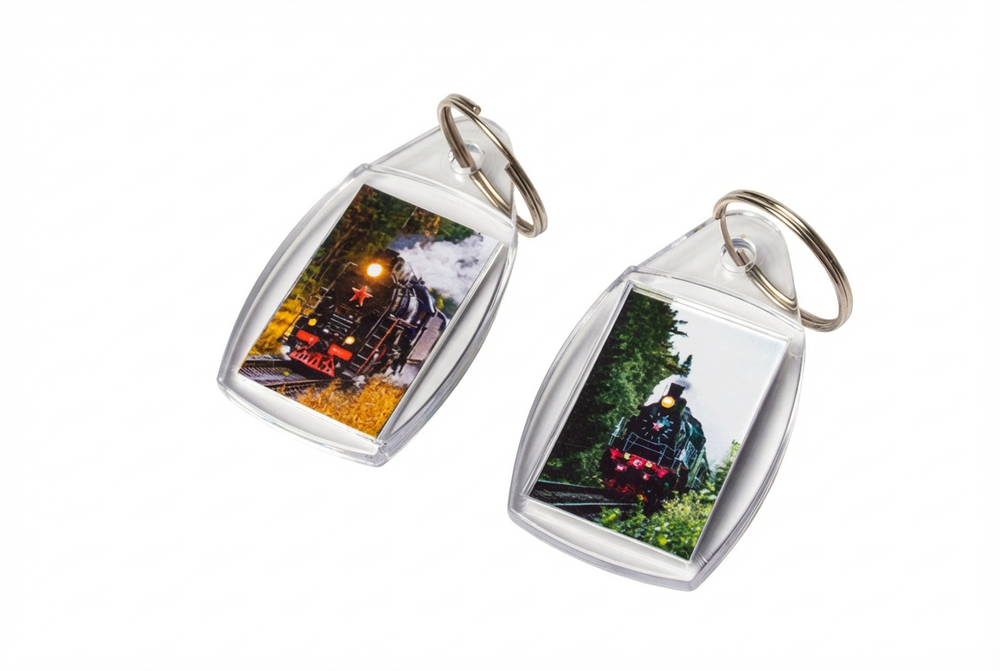 Акриловый брелок «Ретро-поезд в Сортавала»