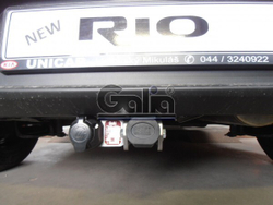 Фаркоп оцинкованный Galia K037C для Kia Rio III хетчбек/седан 2011-2017(паспорт и сертификат в комплекте)(без электрики)