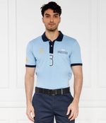 Поло La Martina - голубой(YMP305 PK001)