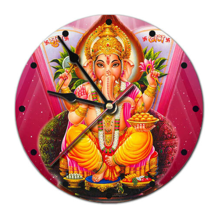 Часы настенные Ганеш пластик, 20 см 020273