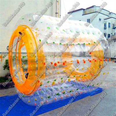 Аттракцион Водный роллер (Гидророллер) "Апельсиновый" ПВХ 2*1,8*1,8