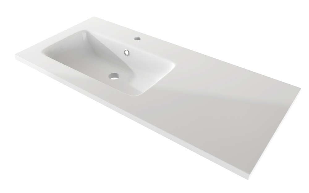 Тумба с раковиной подвесная CEZARES AVRIL 100 (55074 + 50165), Rovere Tabacco