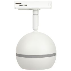 Трековый светильник однофазный ЭРА Round TR47-GX53 WH под лампу GX53 белый | Однофазные светильники под лампу