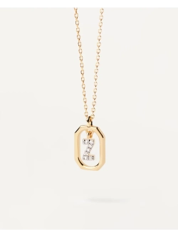 Колье женское PDPaola Мини-Буква Z серебро 925 пробы покрытое золотом 750 пробы CO01-537-U