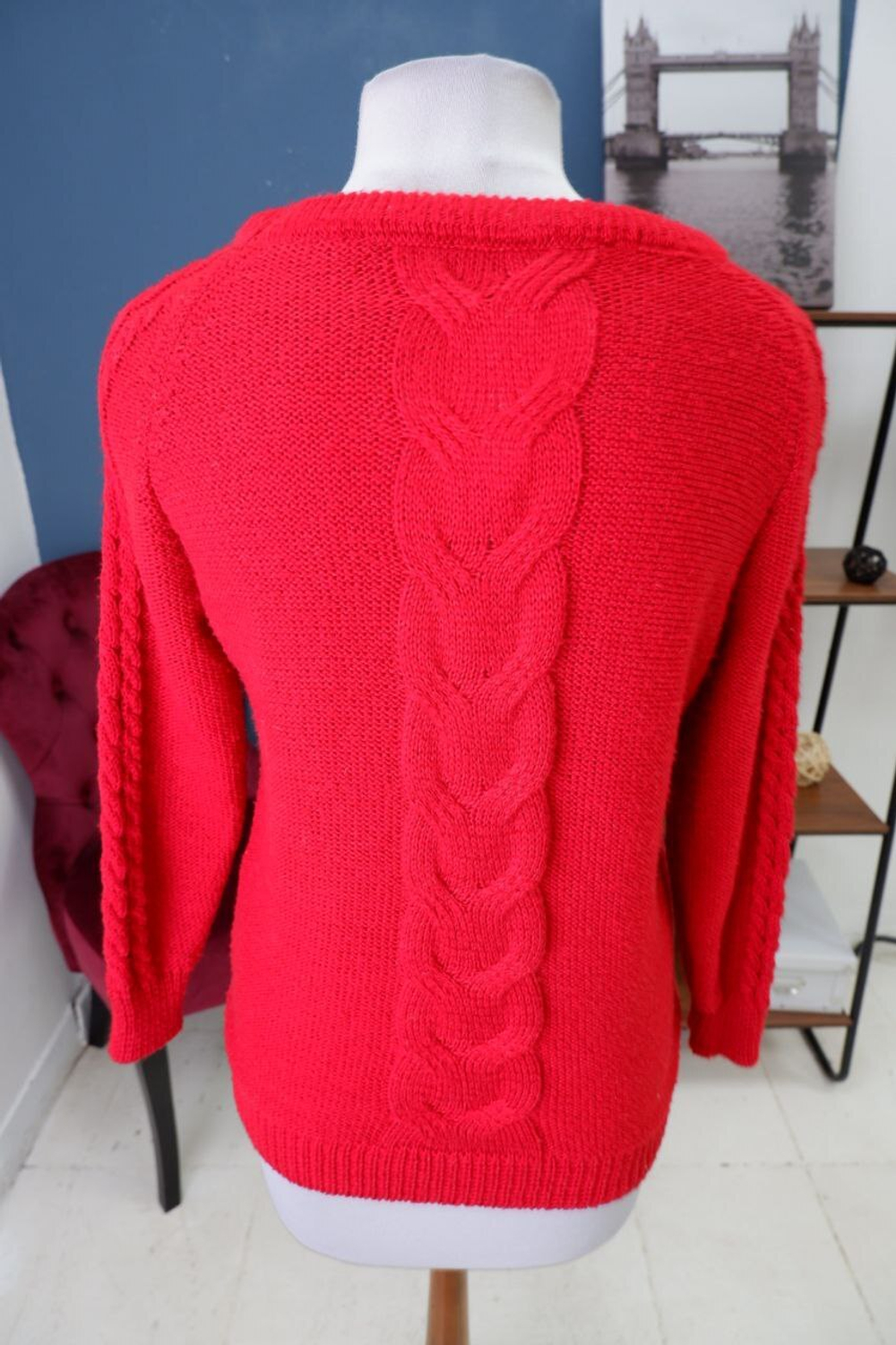 Джемпер яркий вязаный 44 размер