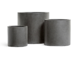 Кашпо TREEZ Effectory Beton Цилиндр Тёмно-серый бетон в-40 см, д-41 см 41.3320-02-028-GR-41