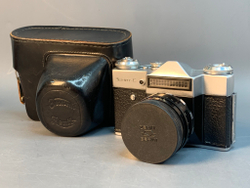 Зенит-Е + Helios 44 (№6000222), царапины