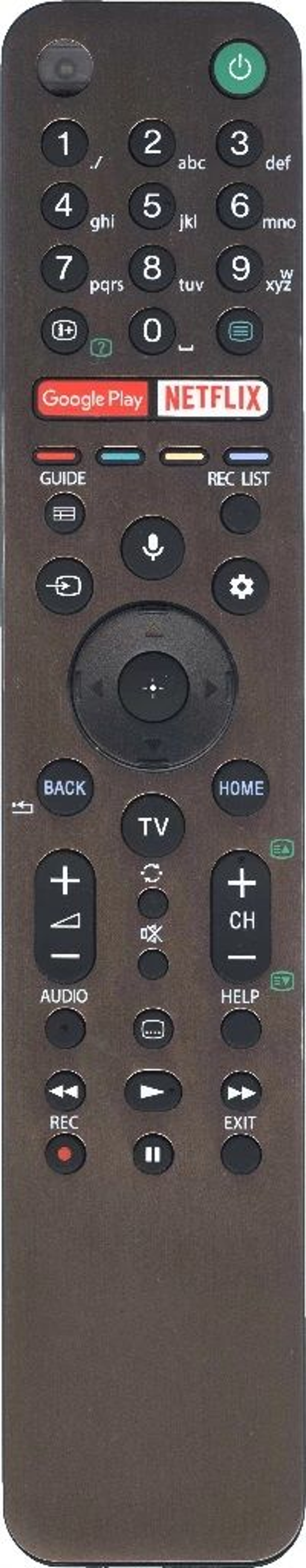 Голосовой пульт RMF-TX611E для Smart телевизоров Sony Bravia. Заменяет все пульты серии RMF-TX