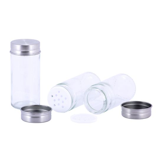 Набор ёмкостей для специй 8 шт. Kamille КМ-7039 на квадратной бамбуковой подставке