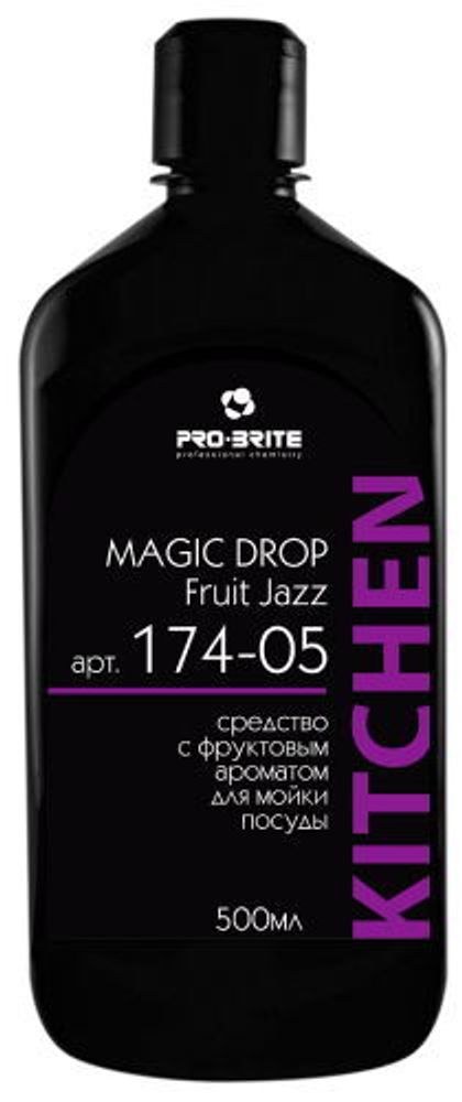 PRO-BRITE MAGIC DROP FRUIT JAZZ средство с фруктовым ароматом для мойки посуды, 0,5 л