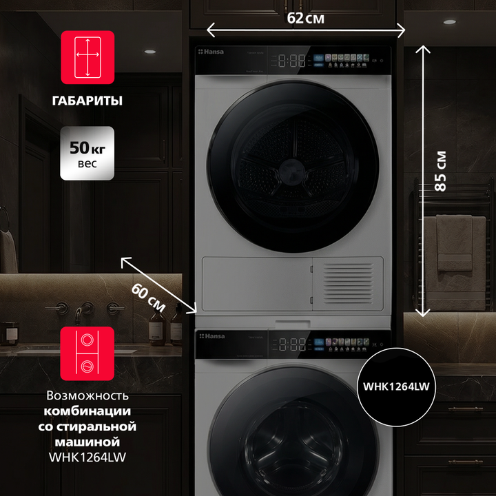 Сушильная машина Hansa TDH10H1BD6