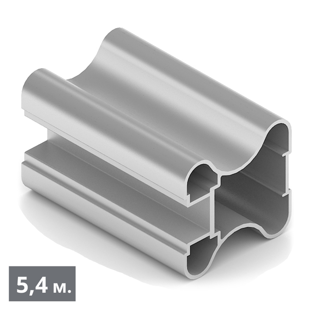 ЭКО Вертикальный профиль Н (5,40 м) хром матовый (AL) (AE0503) Aristo (Акция)