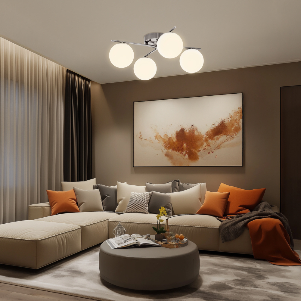 Citilux Адам Смарт CL228A141 RGB LED Умная люстра Матовый Хром