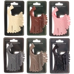 Заколка - краб для волос «AKS - VIENTO», микс 6 цветов, цветок, 9,5*5,5см