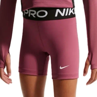 Шорты для девочки теннисные Nike Kids Pro Dri-Fit 5in - pink smoke/white